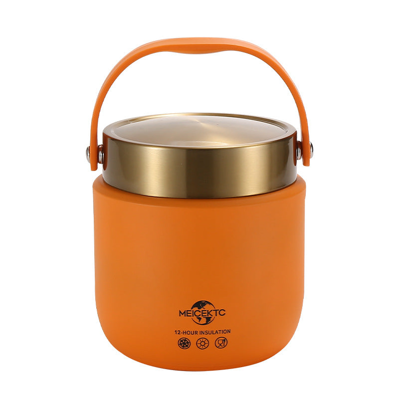 大容量 304ステンレス製 真空断熱スープジャー (マグ弁当) 1.2L/1.5L - 長時間保温・保冷 ランチジャー - 通勤・通学に最適