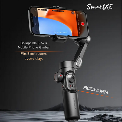Hey Luna™ AOCHUAN Smart X Pro スマホ用3軸ジンバルスタビライザー｜OLED画面搭載・フェイストラッキング・インセプションモード・iPhone/Android対応・Vlog/ライブ配信/旅行に最適