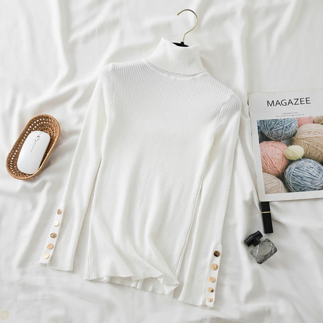 Hey Luna™ プレミアムハイネックセーター  優雅さ・快適さ・洗練を一枚に