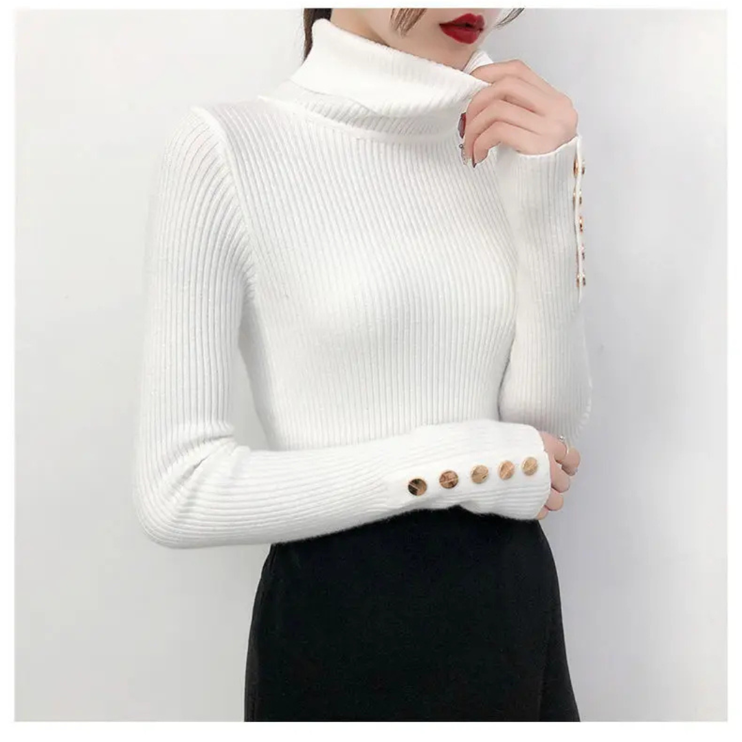 Hey Luna™ プレミアムハイネックセーター  優雅さ・快適さ・洗練を一枚に