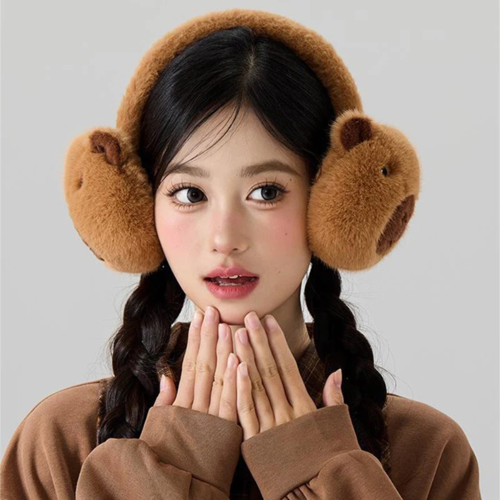 Hey Luna™ 秋冬ふわふわ耳あて – 可愛く防寒できるあったかイヤーマフ