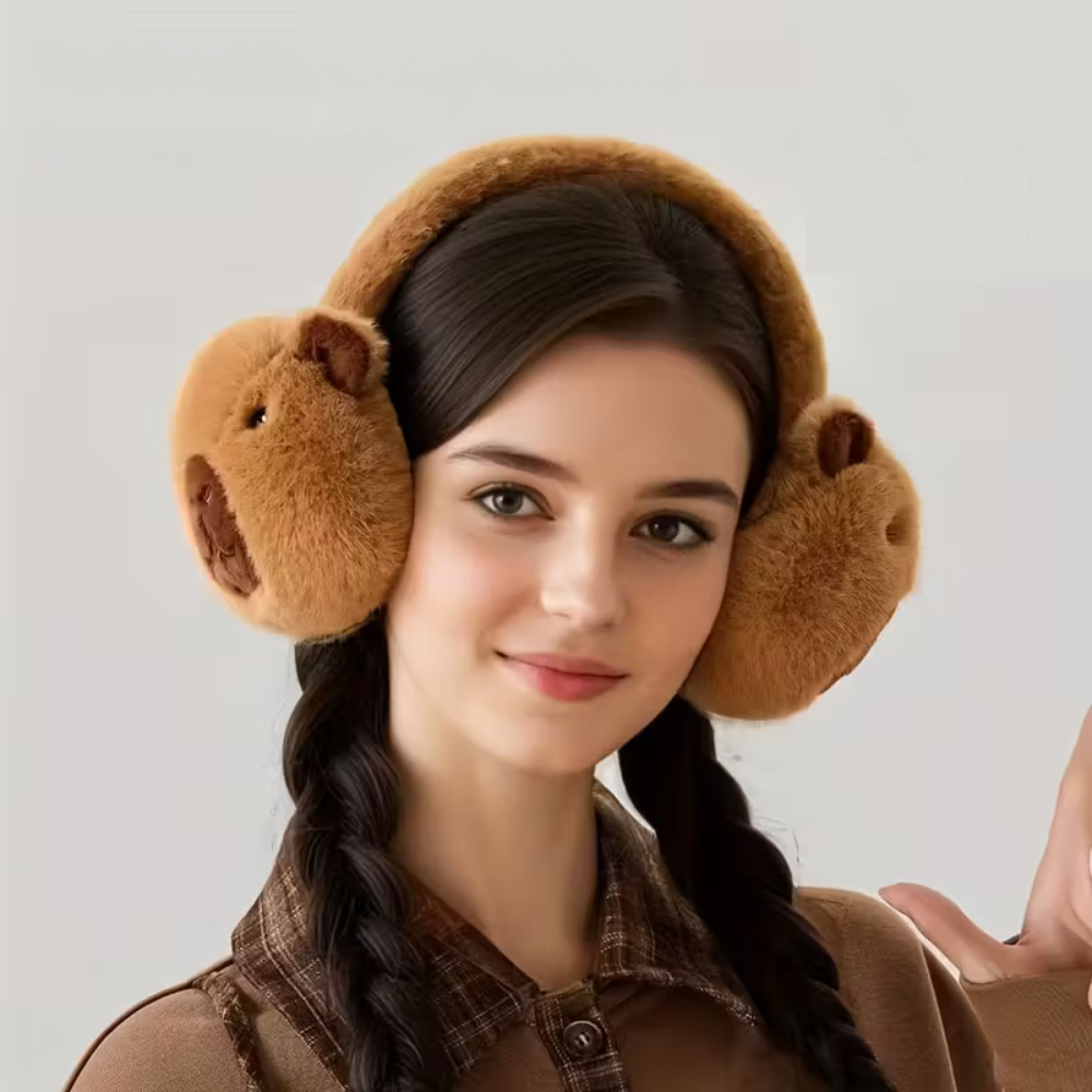 Hey Luna™ 秋冬ふわふわ耳あて – 可愛く防寒できるあったかイヤーマフ