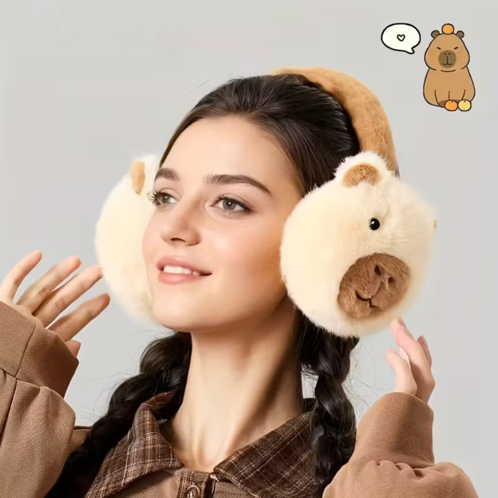 Hey Luna™ 秋冬ふわふわ耳あて – 可愛く防寒できるあったかイヤーマフ