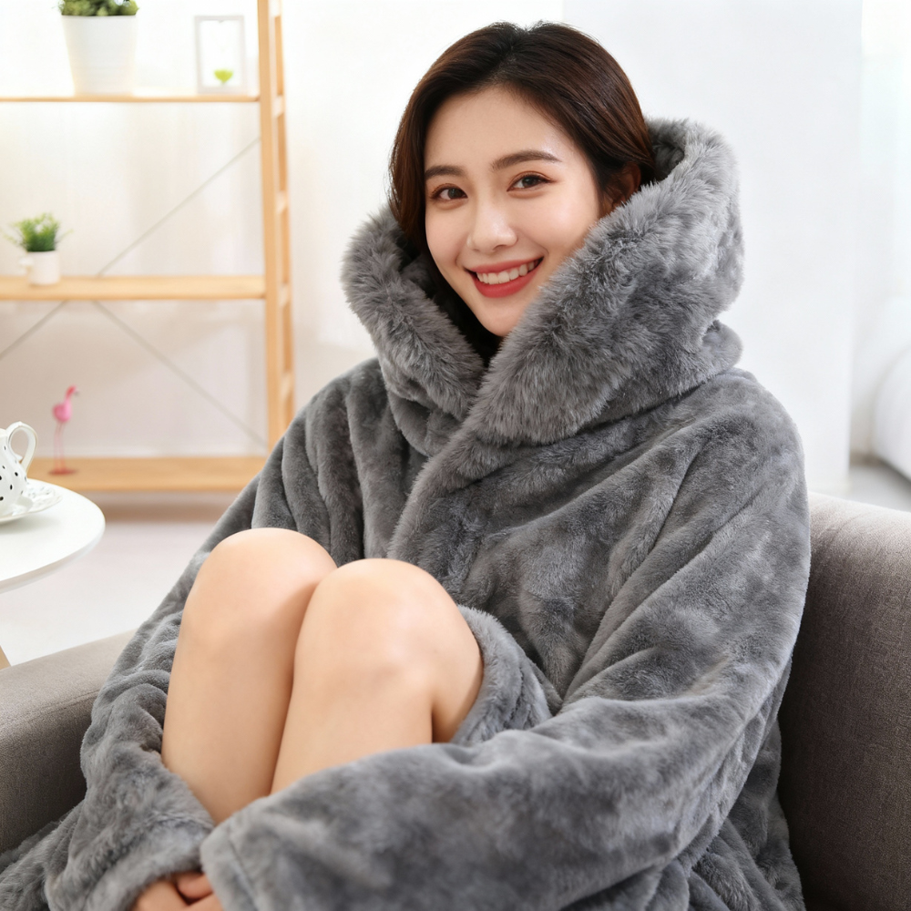 Hey Luna™ プレミアムベルベットブランケット — ふんわり包まれる贅沢な時間を。