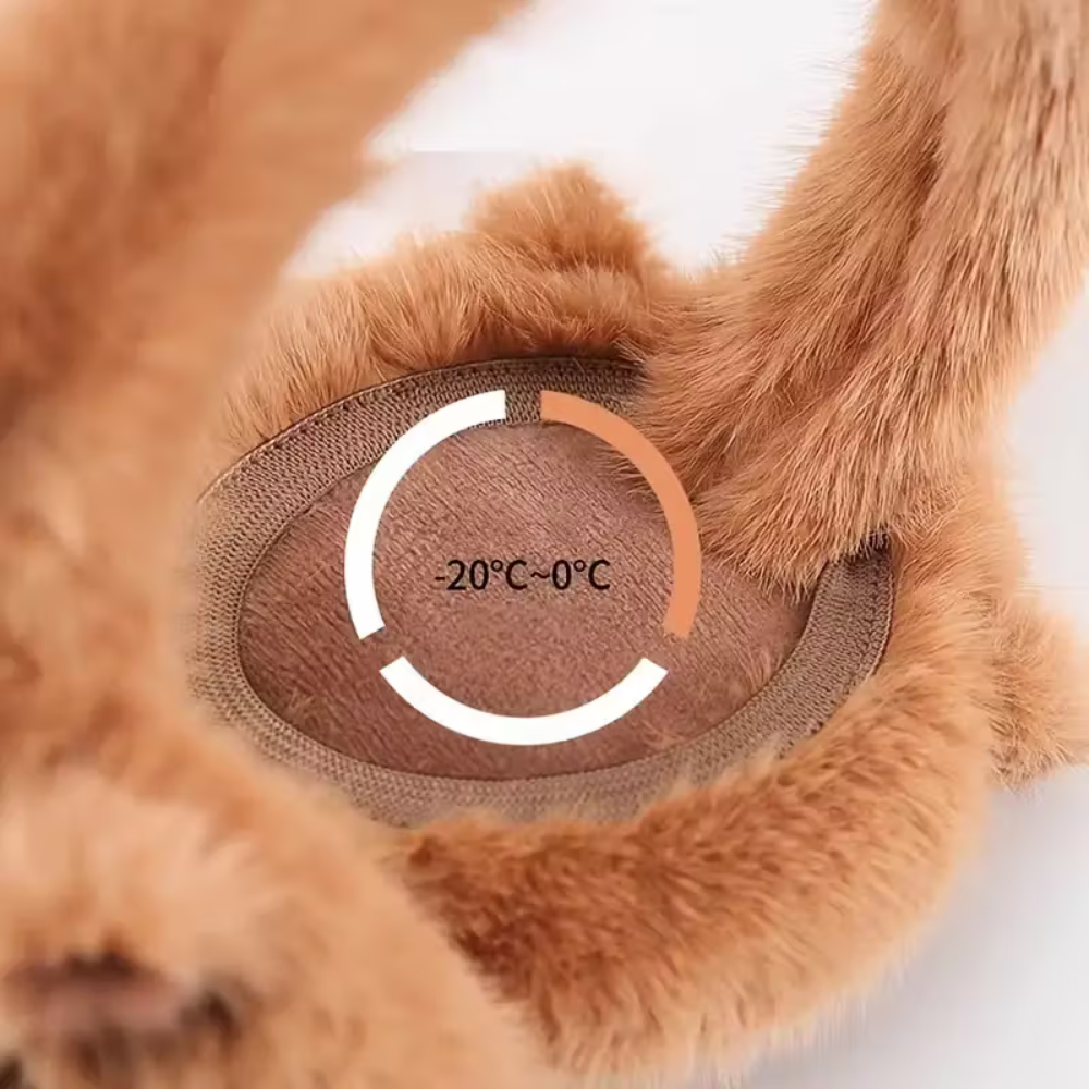 Hey Luna™ 秋冬ふわふわ耳あて – 可愛く防寒できるあったかイヤーマフ