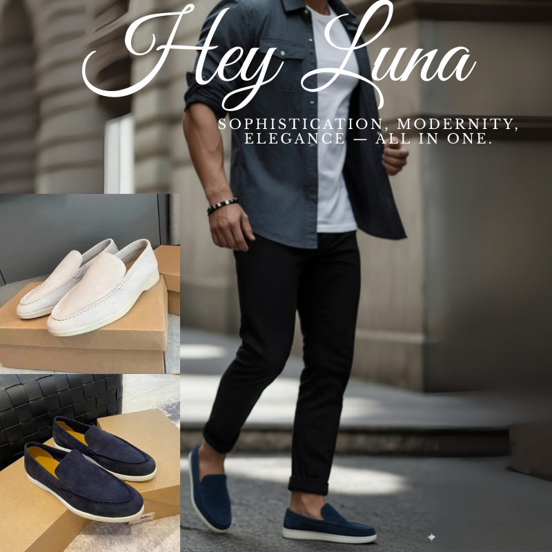Hey Luna™  スエードローファー  時代を超えるデザインと柔らかな履き心地。ビジネスにもカジュアルにも最適。
