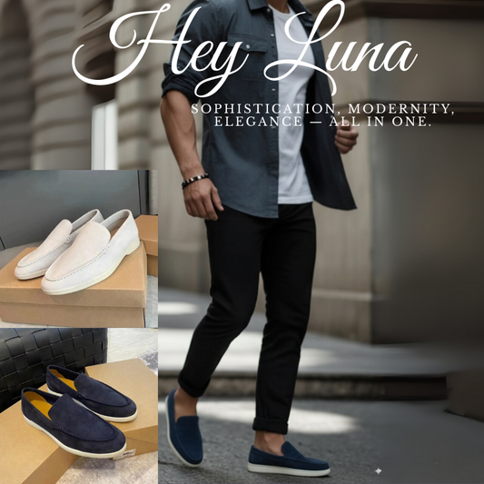 Hey Luna™  スエードローファー  時代を超えるデザインと柔らかな履き心地。ビジネスにもカジュアルにも最適。