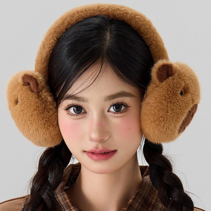 Hey Luna™ 秋冬ふわふわ耳あて – 可愛く防寒できるあったかイヤーマフ