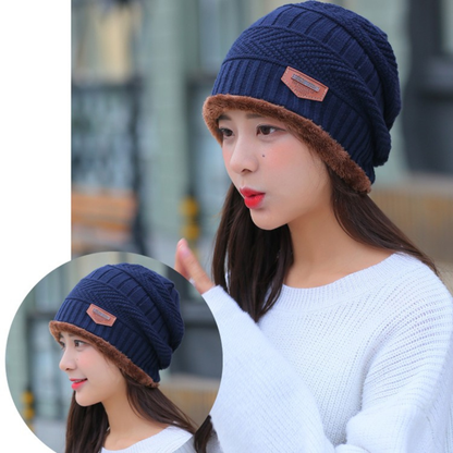 冬用 防寒3点セット（ニット帽・ネックウォーマー・手袋） 裏起毛 / 男女兼用 / 通勤・通学・アウトドア