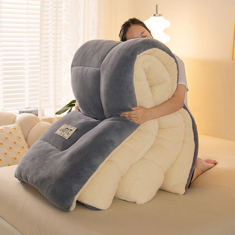 Hey Luna™  寒い夜も、もう怖くない」ふわもこ雪柄コーラルフリース毛布 – 極上のぬくもりをあなたに。